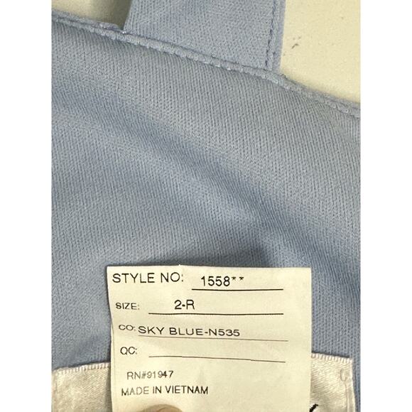 After Six NWT Blue Contoured Wide Strap Sweetheart Maxi Dress Formal Cocktail 2 - Picture 7 of 7